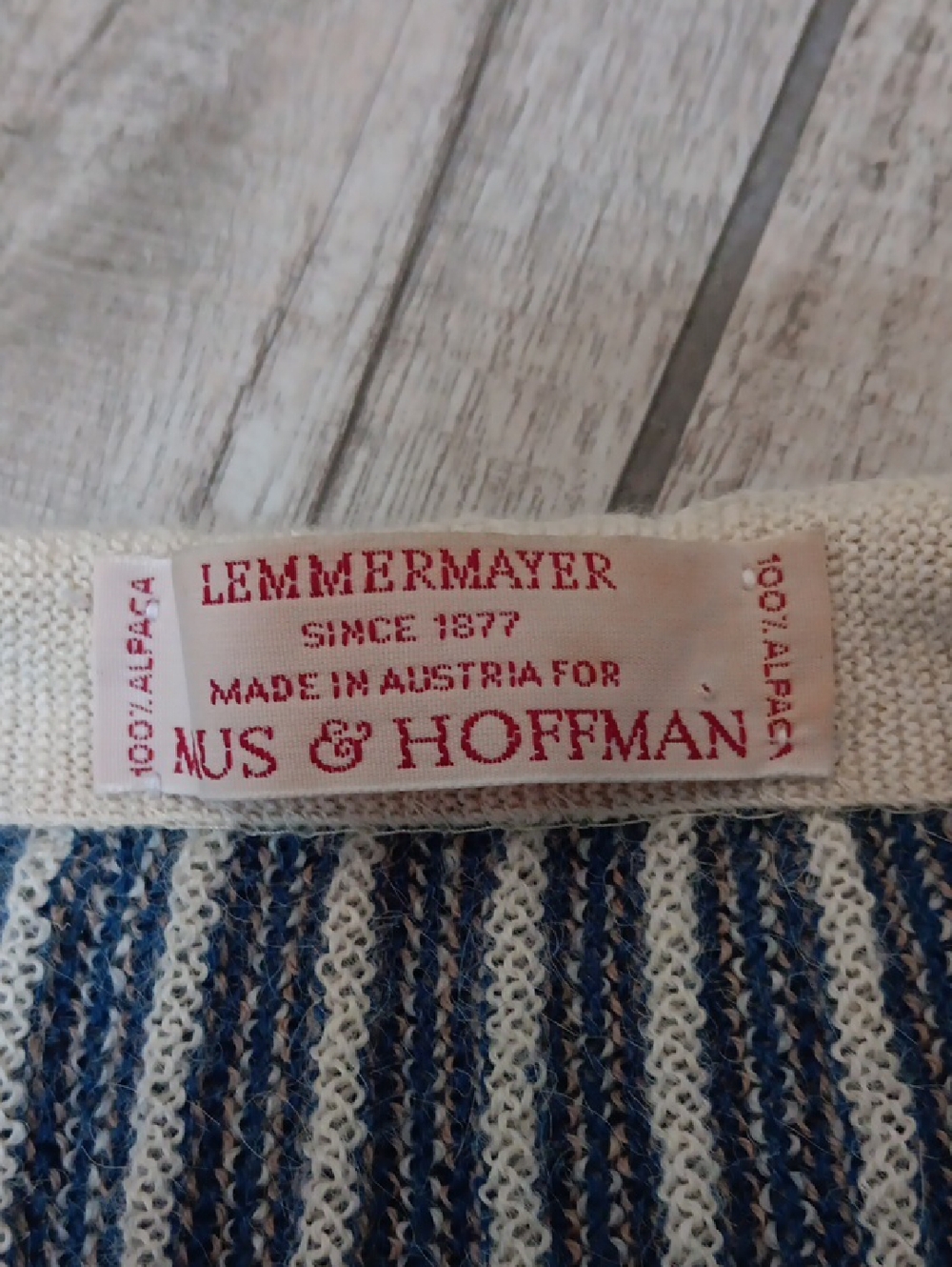 LEMMERMAYER ( FOR MAUS & HOFFMAN) ALPACA GRANDPA CARDIGAN.. - Picture 4 of 6